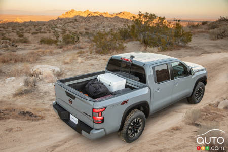 Nissan Frontier 2022, de haut